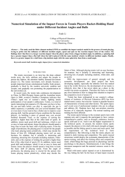 Numerical Simulation of the Impact Forces in Tennis Players Racket