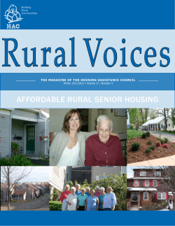 affordable rural senior housing