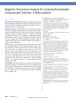 Magnetic Resonance Imaging for Locating Nonpalpable