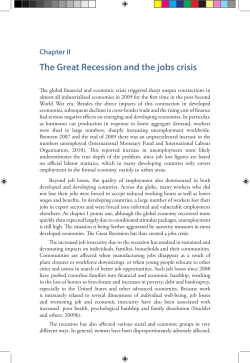 The Great Recession and the jobs crisis