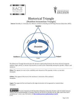 Rhetorical Triangle - Mrs. May`s English