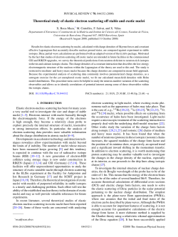 Theoretical study of elastic electron scattering off stable and exotic