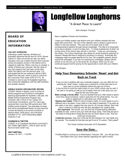 January 2017 - Longfellow Elementary School