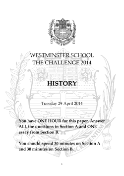 history - westminster.org.uk