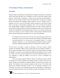 L`Art mantique of Picasso, and Documents