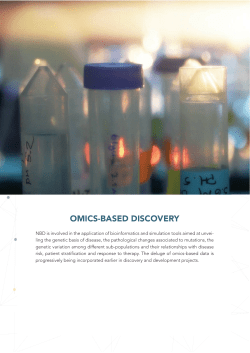 omics-based discovery - Nostrum Biodiscovery