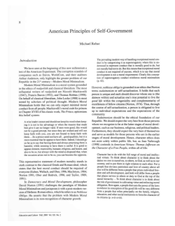 American Principles of Self-Government - Purdue e-Pubs