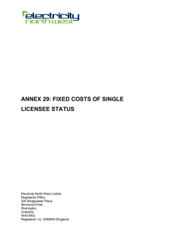 fixed costs of single licensee status