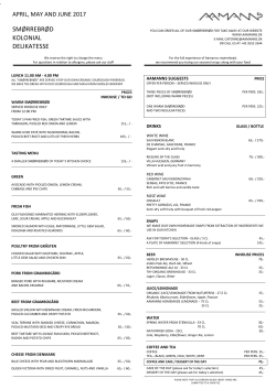 PDF MENU - Aamanns