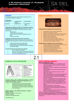 Mu Dictionary meaning developing democratic relationships