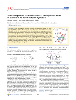 Three Competitive Transition States at the Glycosidic Bond of