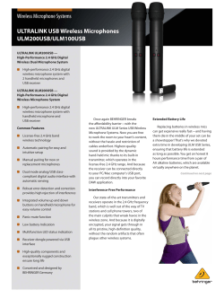 ultralink usb wireless microphones/ulm200usb