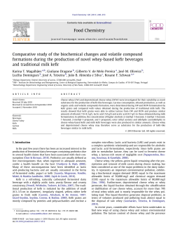 Comparative study of the biochemical changes and volatile