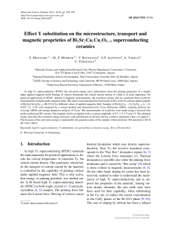Effect Y substitution on the microstructure, transport and magnetic