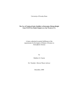 Forecasts that describe the structure of the atmospheric boundary