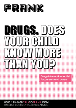 does your child know more than you? drugs.