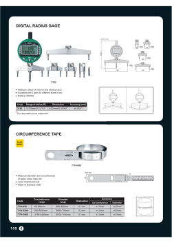 digital radius gage * circumference tape