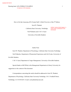Plunk`s APA guide