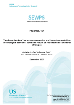 SEWP164 - University of Sussex