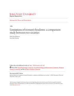 a comparison study between two societies