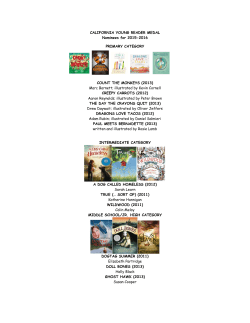 the list of nominees. - Placer Area Reading Council