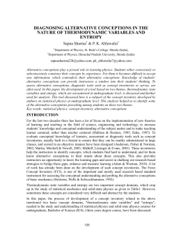 Diagnosing Alternative Conceptions in the Nature of