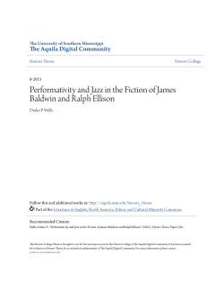 Performativity and Jazz in the Fiction of James Baldwin and Ralph