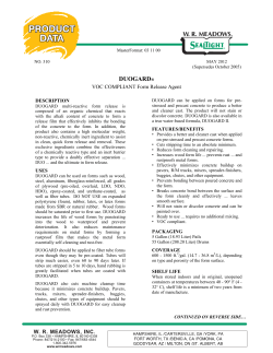 Data Sheet - WR Meadows