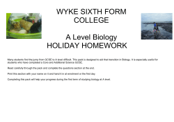Assignment - Wyke College
