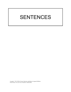 SENTENCES