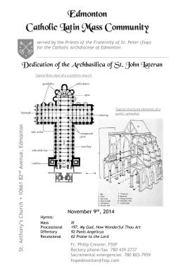 2014-11-09, Dedication of the Archbasilica of St. John Lateran