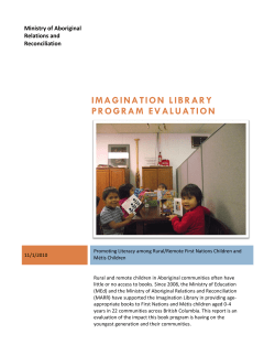 Imagination Library Program Evaluation