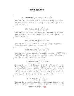 HW5 solution - Toledo Math department