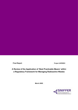 Review of the Application of `Best Practicable Means` Within