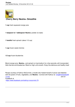 Cherry Berry Neutra+ Smoothie