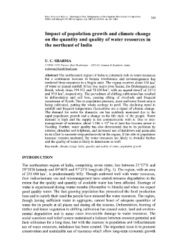 Impact of population growth and climate change on