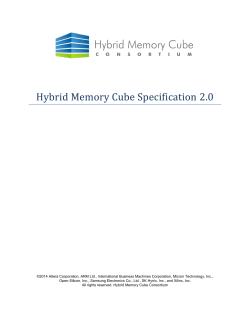 HMC-30G-VSR PHY - Hybrid Memory Cube Consortium