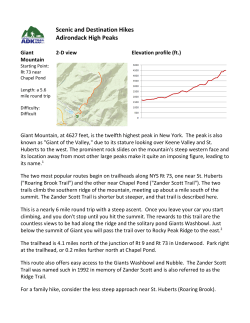 Scenic and Destination Hikes Adirondack High Peaks