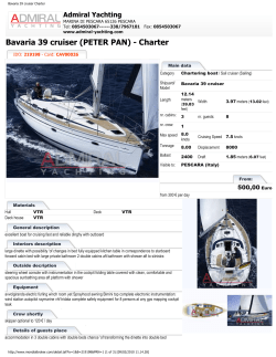 Bavaria 39 cruiser Charter