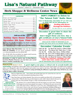 Lisa`s Natural Pathway