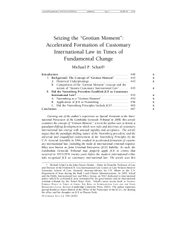 Grotian Moment - Cornell Law School