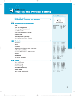 Physics: The Physical Setting - Pearson-Global