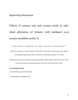 Effects of cesium ions and cesium oxide in side