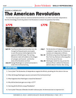 The American Revolution