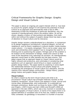 Graphic Design and Visual Culture