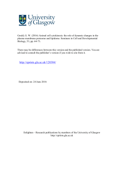 Animal cell cytokinesis and the plasma membrane