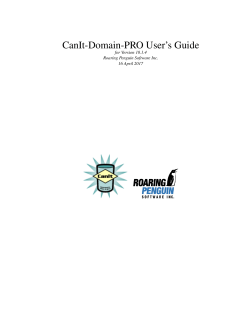 CanIt-Domain-PRO User`s Guide