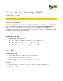 Archaeology at Work - Discovery Education