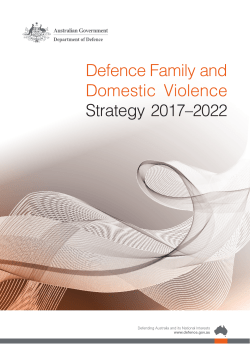 Defence Family and Domestic Violence Strategy 2017&ndash;2022