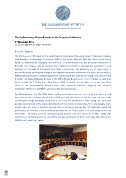 PN Meeting at the European Parliament